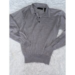 Cortina Italia Men’s Sz. M Italian Made Merino Wool Collared Sweater.